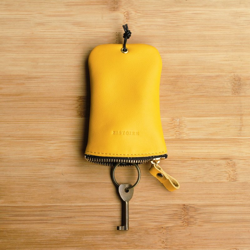 [Keys' Sweet Home / Wallets] ZiBAG-031 / goose Yellow Light Yellow / spring and a small amount of limited new color - อื่นๆ - หนังแท้ 