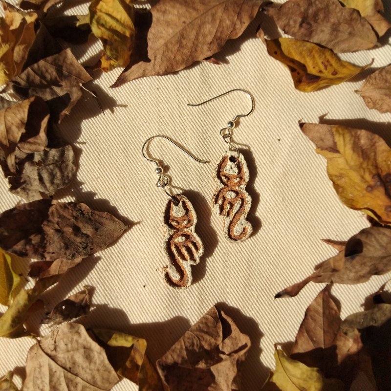 Original Sensation Anti-allergic Earrings-Oracle/Pottery Jewelry/Original - Earrings & Clip-ons - Pottery 