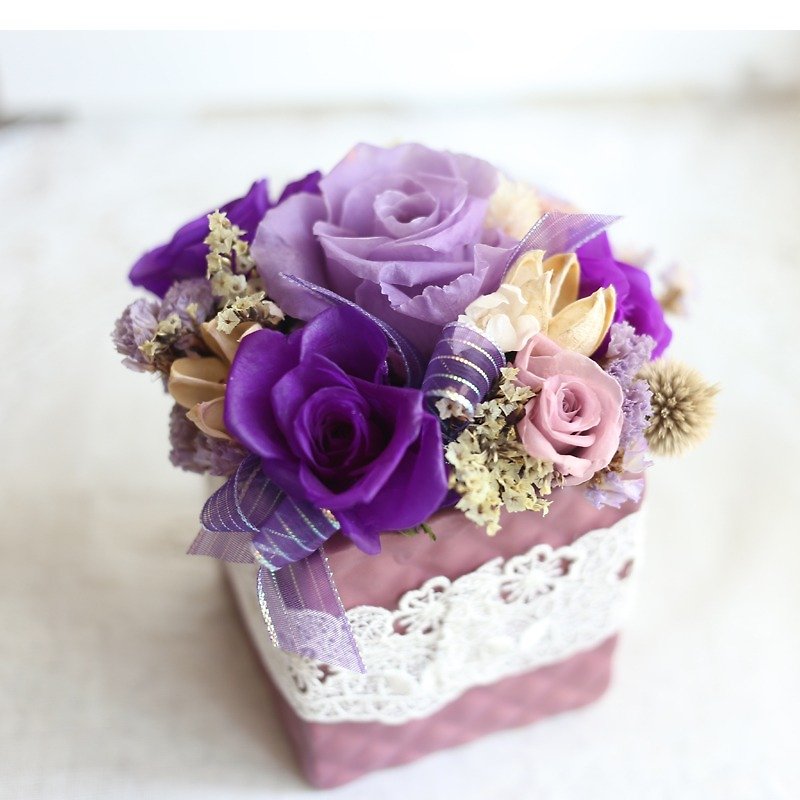 璎珞 Manor*T*table flower pot flower / eternal flower dry flower / gift preferred / office small things - Plants - Other Materials 