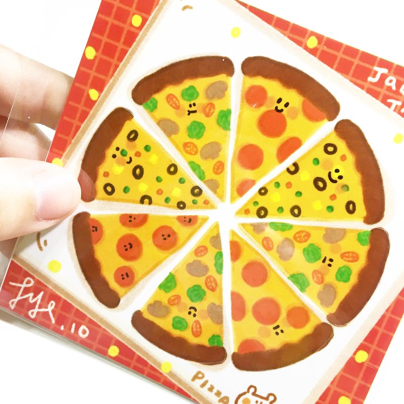 Jack in the box funny pizza cutter sticker - สติกเกอร์ - กระดาษ 