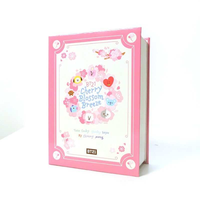 BT21 書本桌鐘-櫻花版  (無鬧鐘功能) - 擺飾/家飾品 - 紙 粉紅色