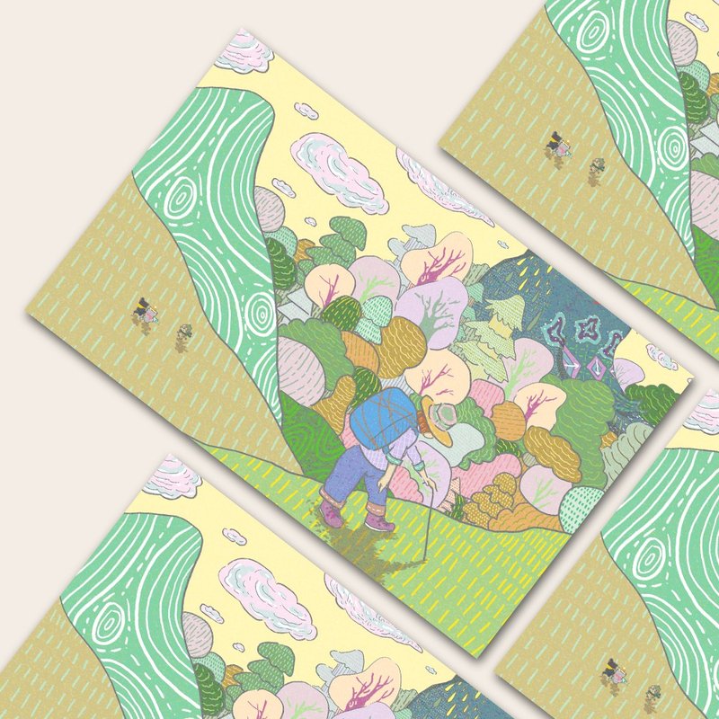 【Illustrated Postcards/Cards】 - Cards & Postcards - Paper Multicolor