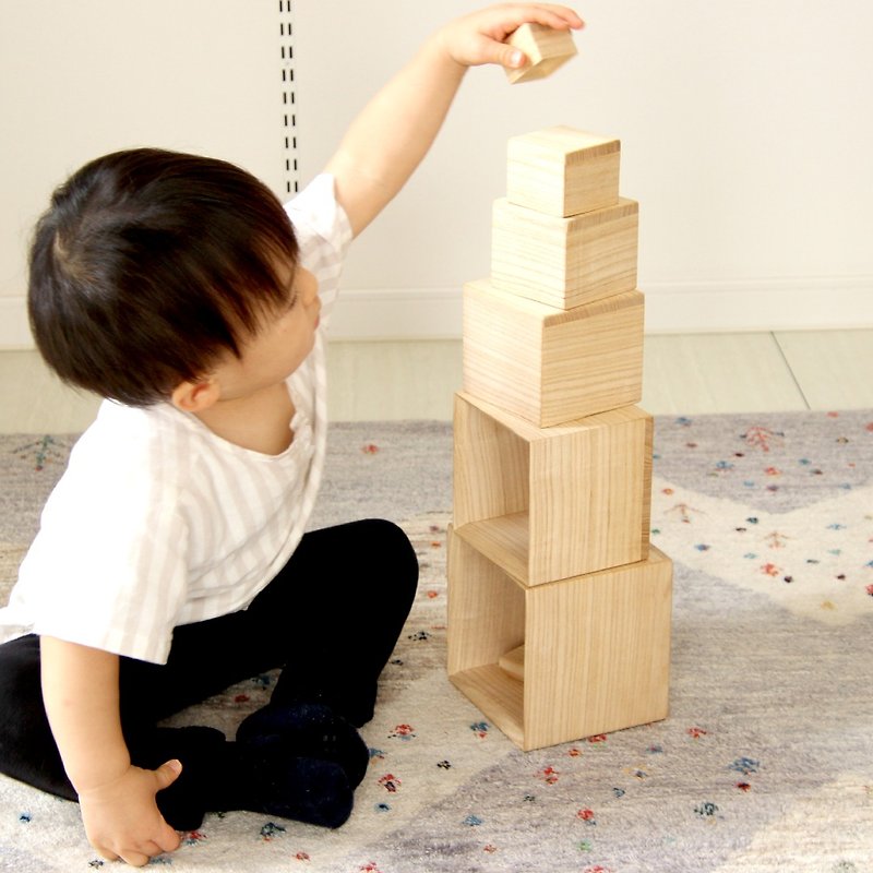 Hakotoi Hakohaco [hacohaco] Japanese paulownia educational toys - ของเล่นเด็ก - ไม้ สีนำ้ตาล