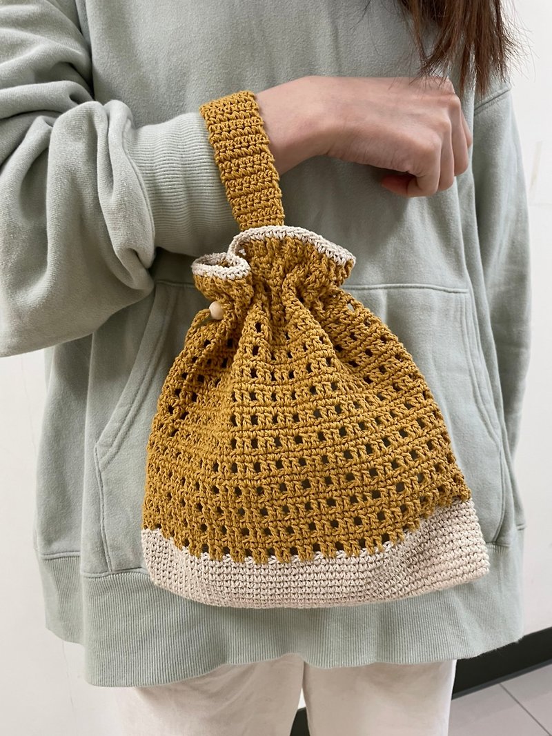 Plaid beam bag/handmade/woven bag - Handbags & Totes - Cotton & Hemp 