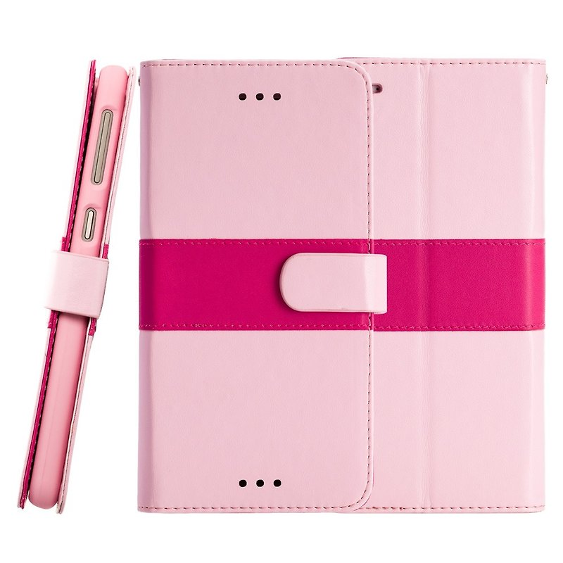 CASE SHOP HTC Desire 826 special standing side flip leather case - pink - อื่นๆ - วัสดุอื่นๆ สึชมพู