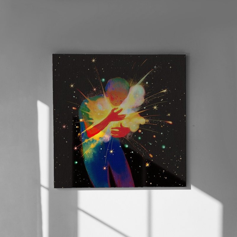 【又又一刻 | 抱煙花的少年】無框畫 - 海報/掛畫/掛布 - 其他材質 