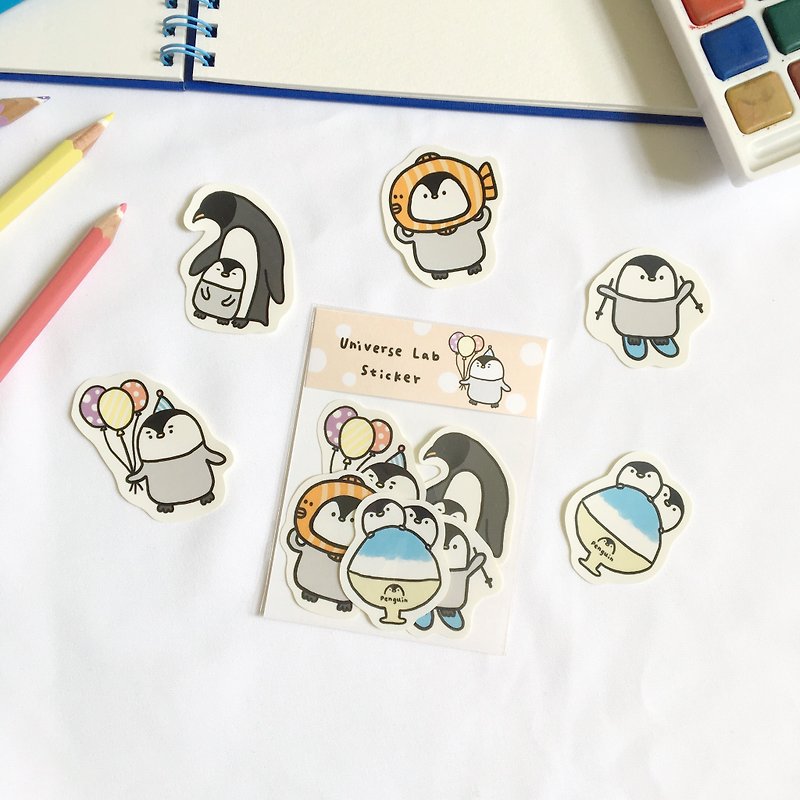 Penguin sticker set - สติกเกอร์ - กระดาษ 