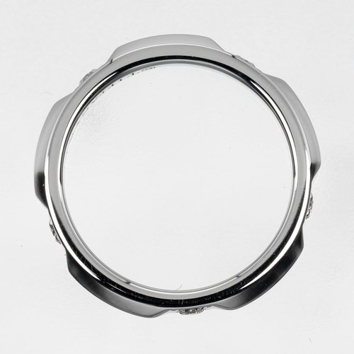 ☆美品☆ティファニー　トゥルーバンド　5Pダイヤ　約6号　プラチナ　Pt950 TIFFANY&Co. ティファニー トゥルーバンドリング 5Pダイヤ