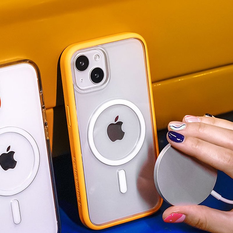 Mod NX (MagSafe compatible) super magnetic phone case/yellow for iPhone series - อุปกรณ์เสริมอื่น ๆ - พลาสติก สีเหลือง