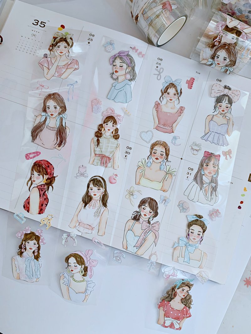 Kikay / 5cm Clear PET Washi Tape - 紙膠帶/和紙/PET - 其他材質 