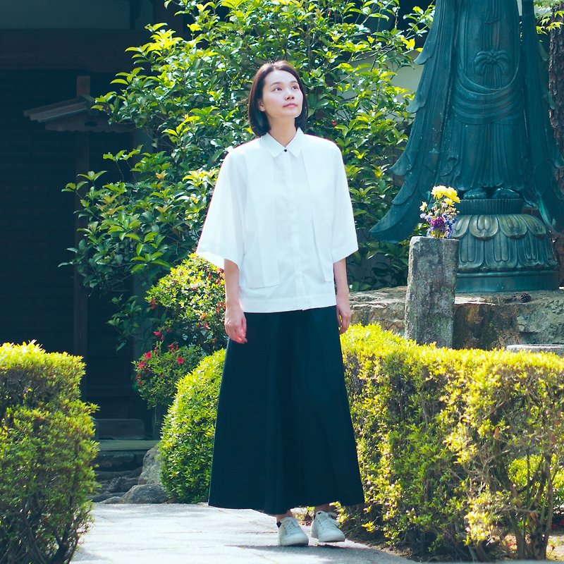 [Classic and Original] Misplaced Misplaced Wide Pants _CLB002_Spring and Summer_Black - Women's Pants - Cotton & Hemp Black
