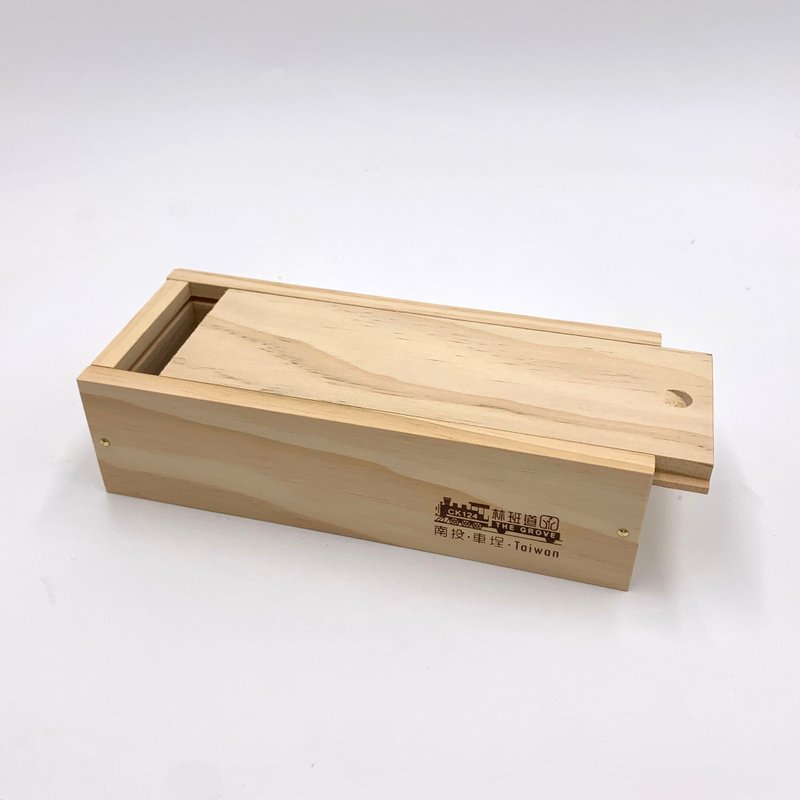 Solid wood pencil box - กล่องดินสอ/ถุงดินสอ - ไม้ สีกากี