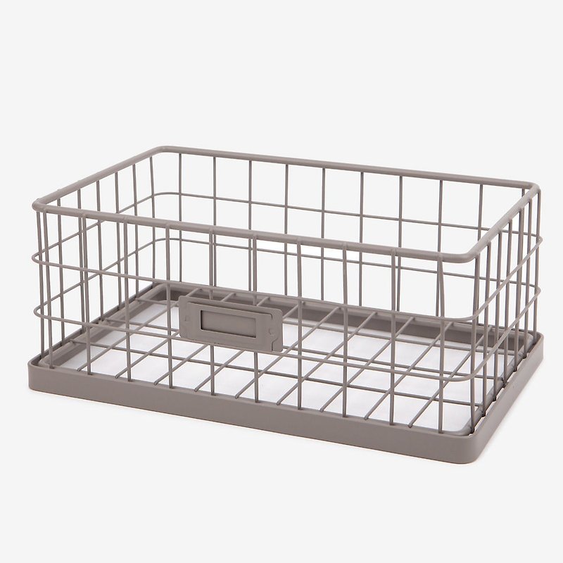 Dailylike Jangle Iron Basket - Companion Iron Basket - Sand Brown, E2D40303 - Shelves & Baskets - Other Metals Gray
