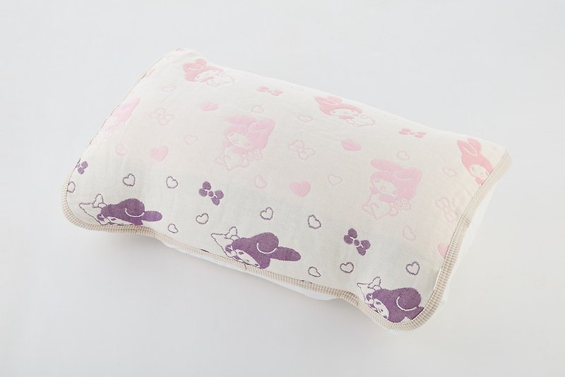 [Made in Japan Mikawa Cotton] Six-fold yarn pillowcase-Happy Garden Melody - หมอน - ผ้าฝ้าย/ผ้าลินิน 