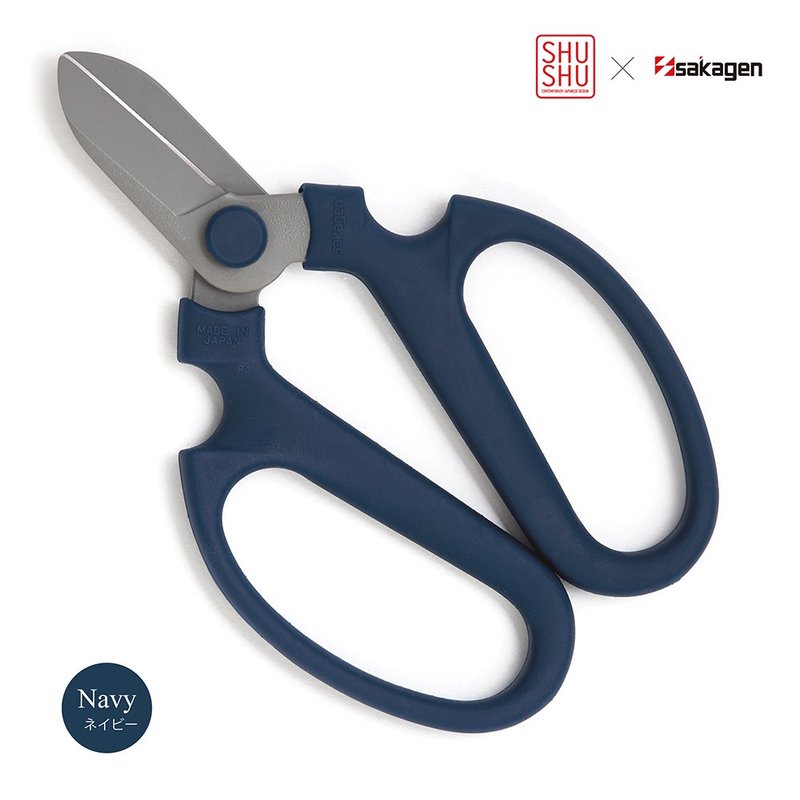 SHUSHUxSangen Flower Scissors Hand Creation F-170/ Flower Type (Navy) - อื่นๆ - วัสดุอื่นๆ สีน้ำเงิน