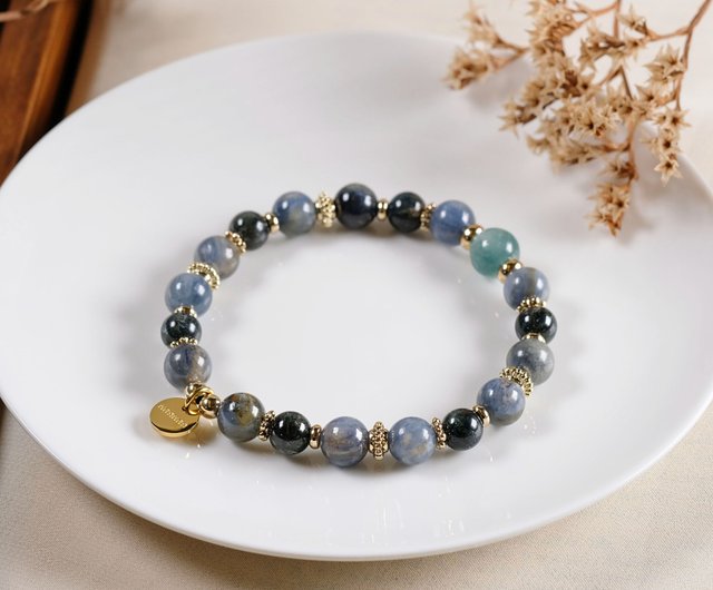 fashion natural stone blue marble beads