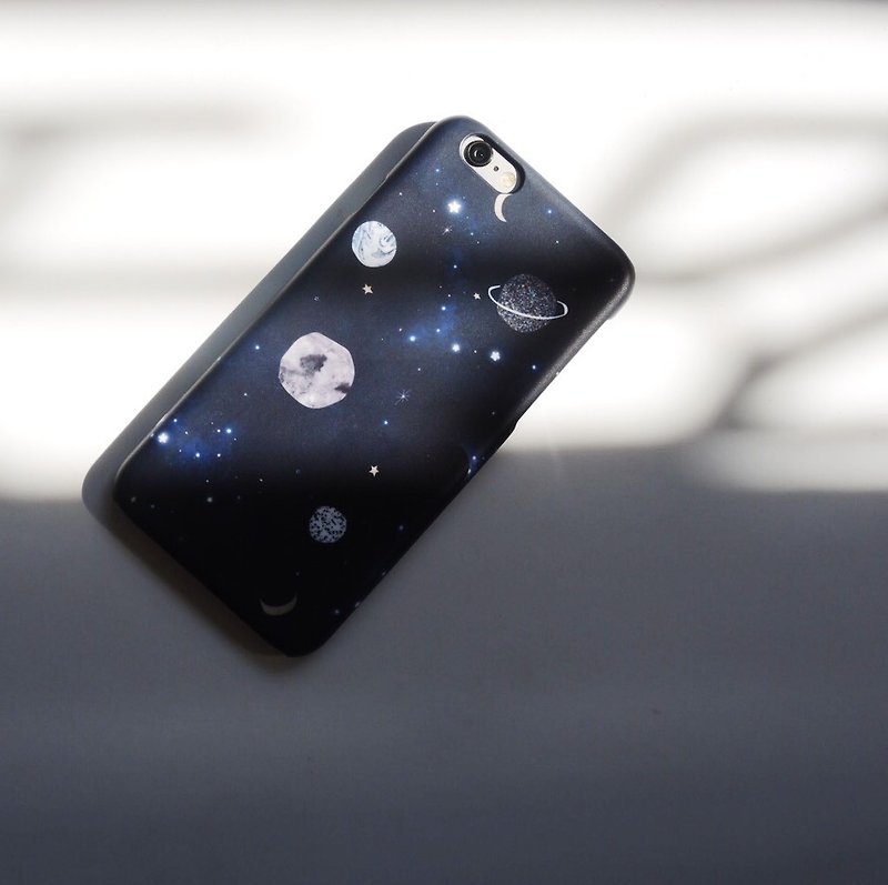 Dark Grow Planet iphone case - Phone Cases - Plastic Black