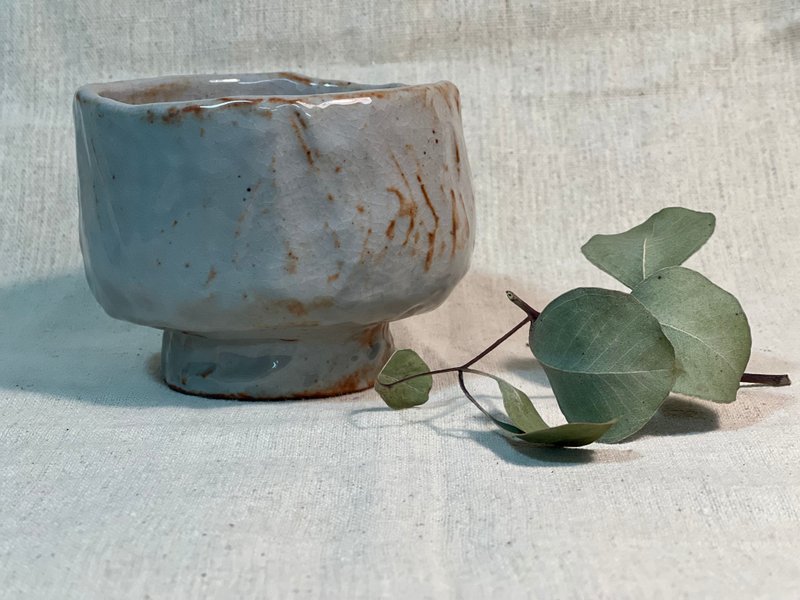 志野燒手捏茶碗 - 茶壺/茶杯/茶具 - 陶 卡其色
