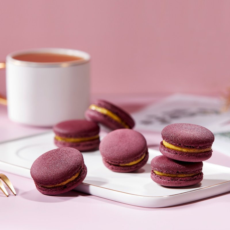 【Sang Ni Orchard】Imperial Passion Fruit Italian Macaron Gift Box (5 pieces) - Cake & Desserts - Other Materials Purple