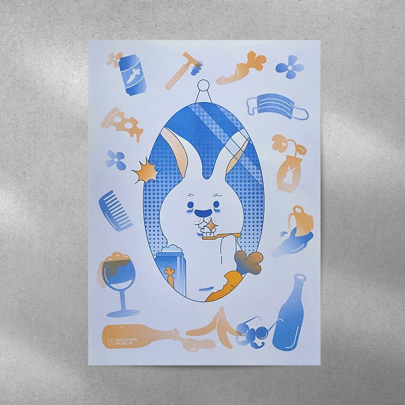 Riso Museum Drink Rabbit Much - Cards & Postcards - Paper Multicolor
