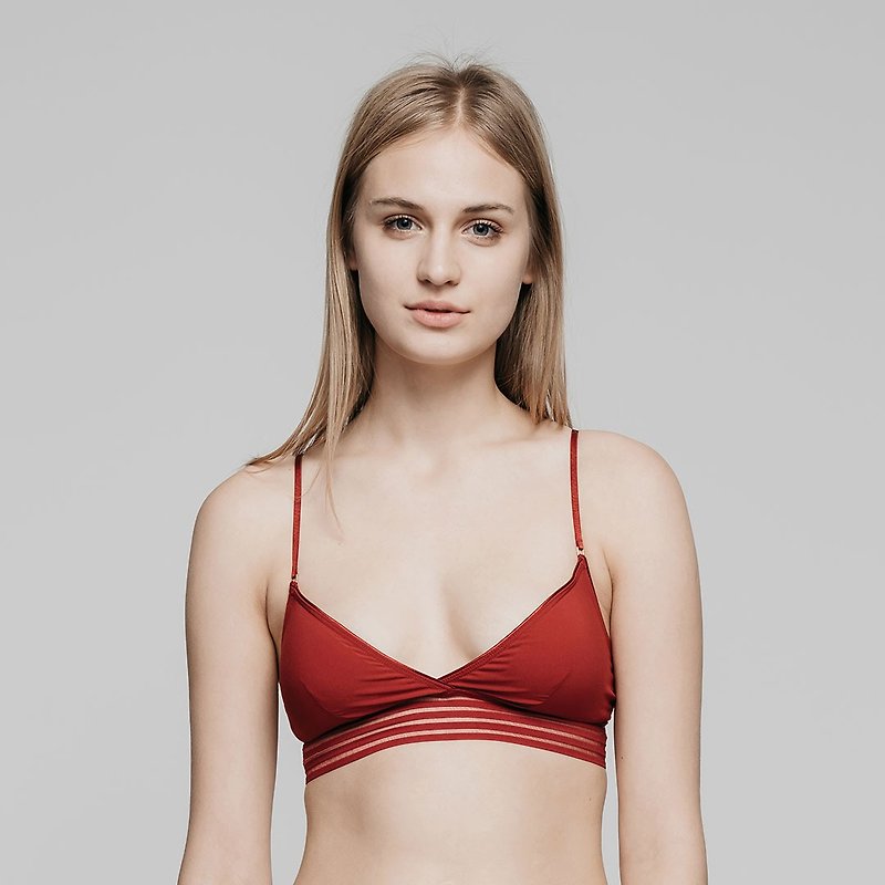 ornoir.co Zelda Bra | Maroon - Women's Underwear - Polyester Red