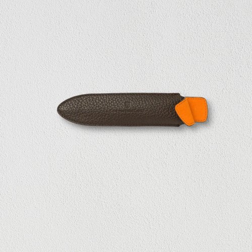 文聚 【Graf von Faber-Castell】頂級真皮 單筆筆套-深棕(原廠正貨)