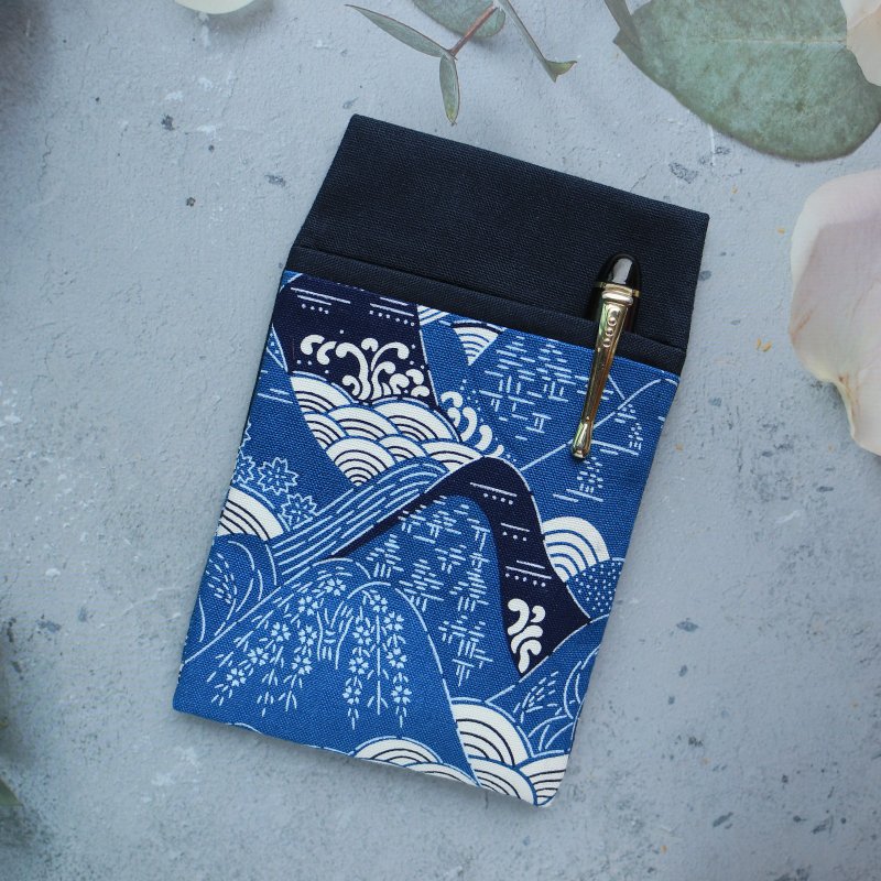 【百岳】口袋型筆袋 護理師筆袋 醫師筆袋 老師筆袋 - 筆盒/筆袋 - 棉．麻 藍色