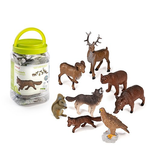 FAWNCRADLE 趣玩鹿® 【西班牙Miniland】動物星球8件組-森林動物
