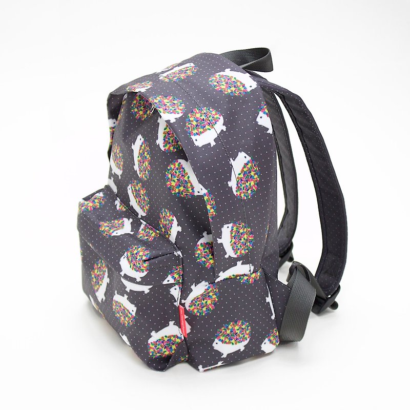 Steve Waterproof Super Light Recycled Fabric Mini Backpack - กระเป๋าเป้สะพายหลัง - เส้นใยสังเคราะห์ สีดำ