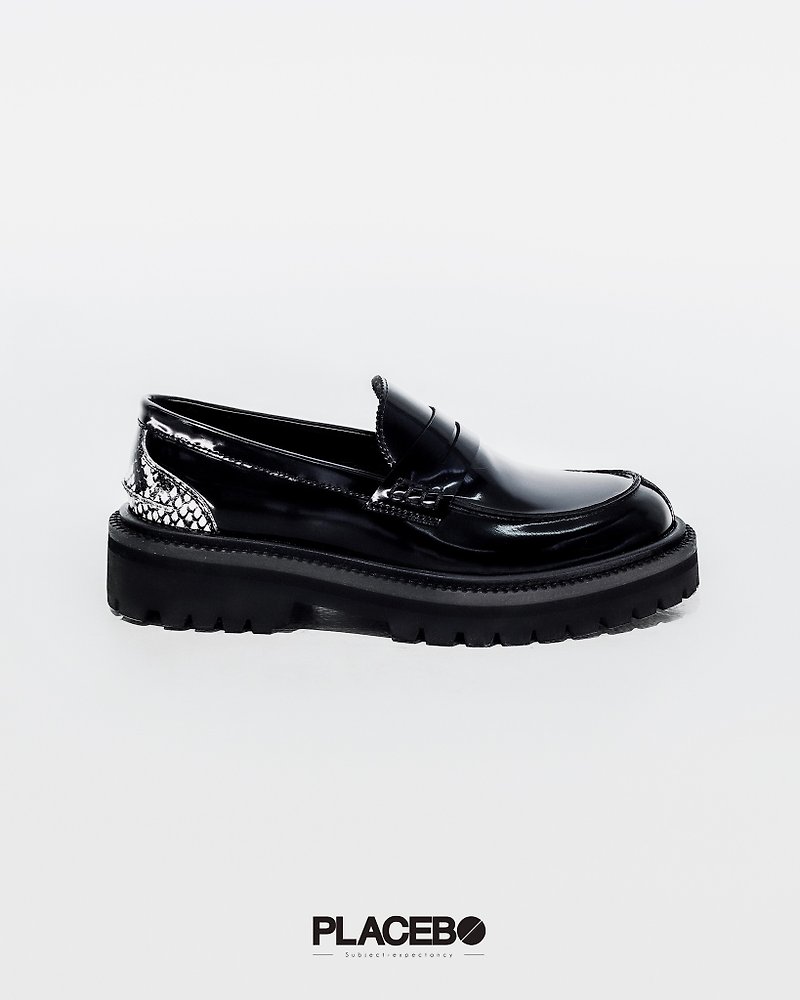 ANIMAL PENNY LOAFER - Women's Leather Shoes - Genuine Leather Black