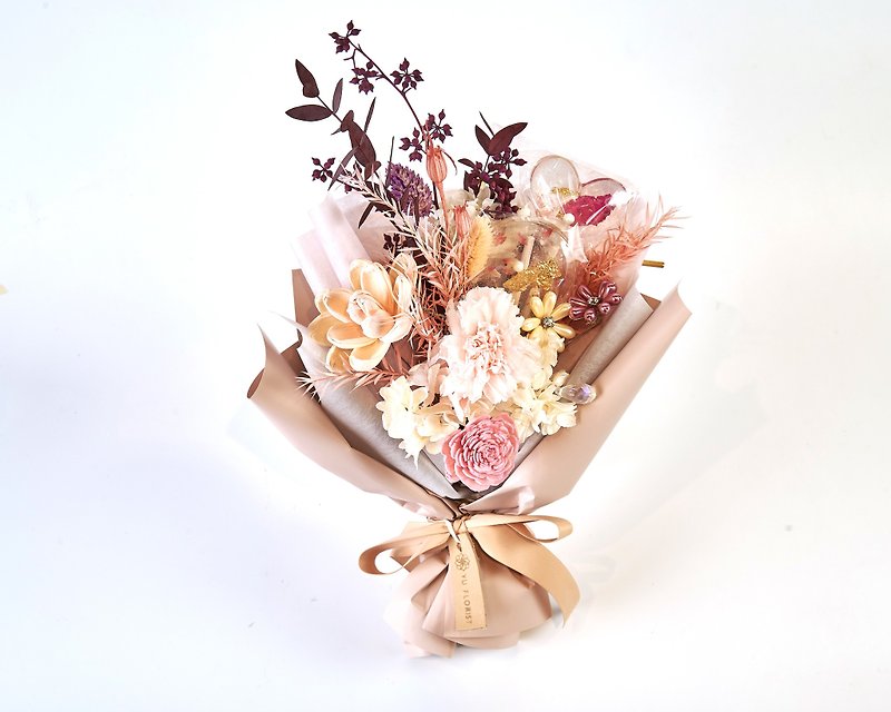 [Free same-day delivery for ready stock] Dragon Love/Large Handmade Gold Foil Lollipop Bouquet - Dried Flowers & Bouquets - Plants & Flowers 