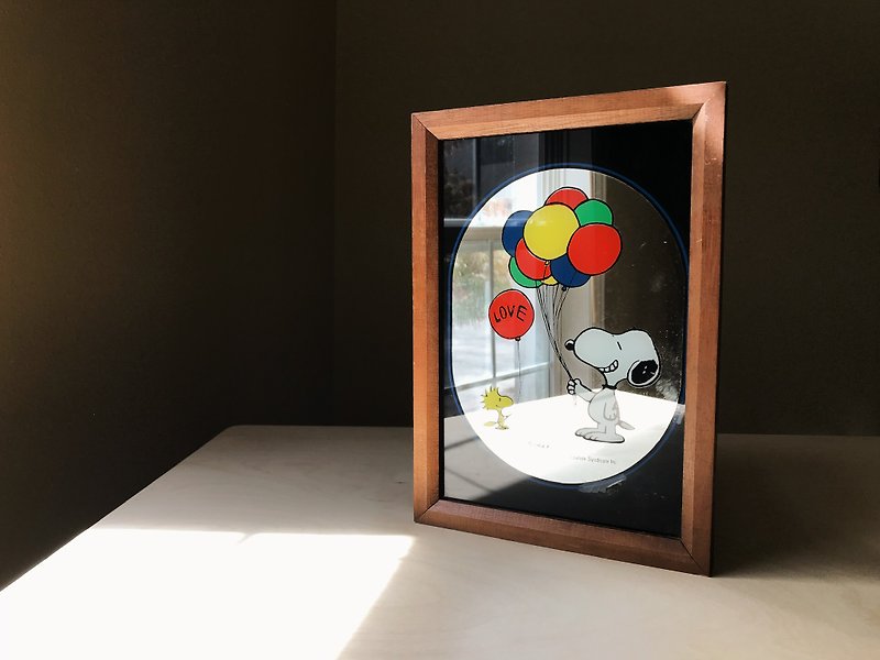 50s Snoopy Decorative Mirror / Balloon and Love - Items for Display - Other Materials Multicolor