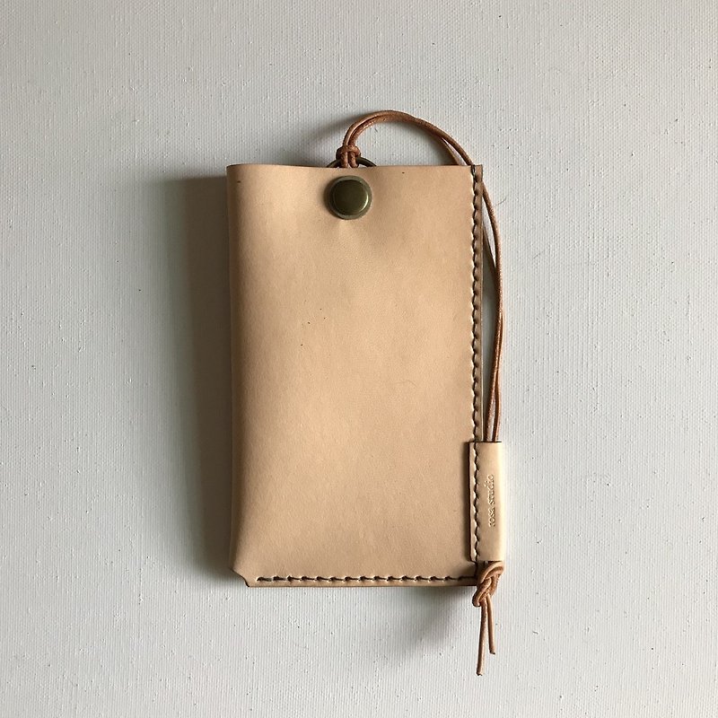 Key holder │ package │ attached strap │ original leather │ key holder - Keychains - Genuine Leather Orange