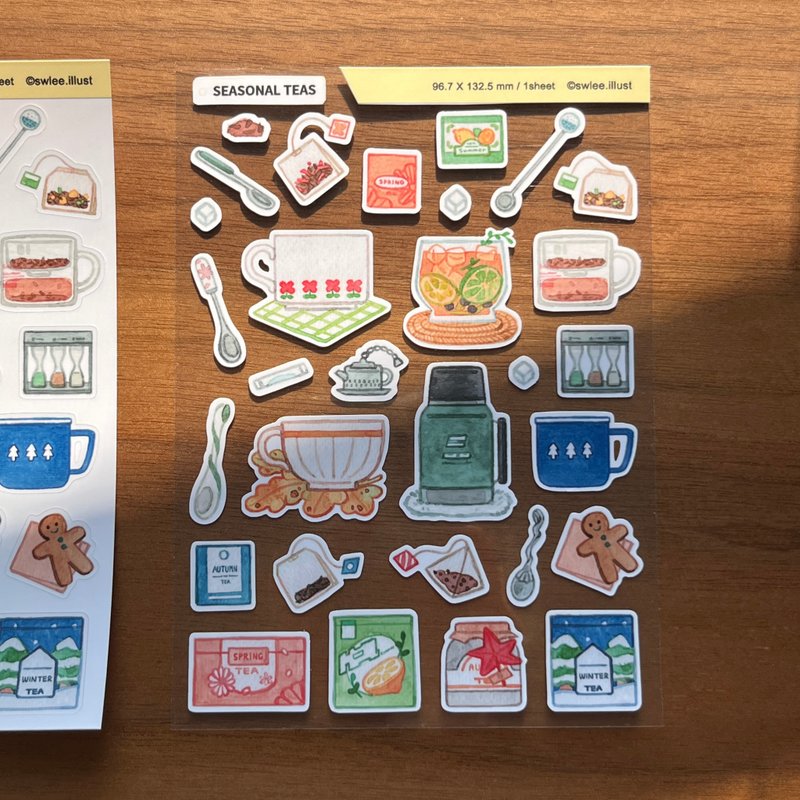 Seasonal Teas Seal sticker - Stickers - Other Materials 