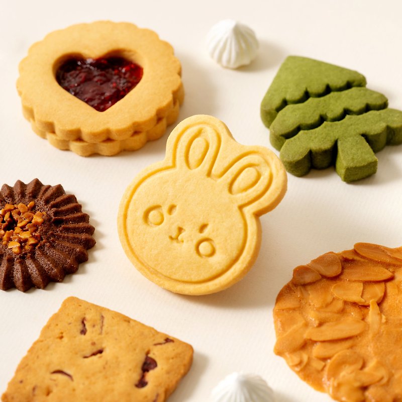Tin box series-Little Rabbit Handmade Biscuits - Cake & Desserts - Other Materials Brown
