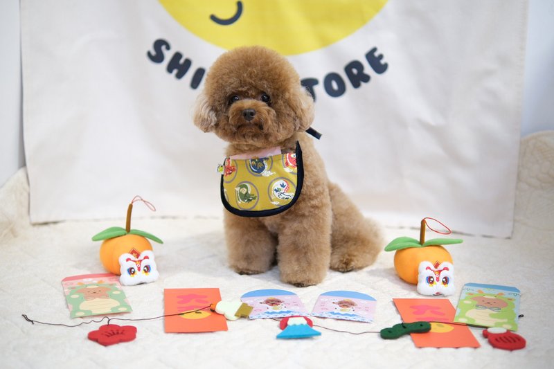 龍年利是巾 - 項圈/牽繩 - 棉．麻 