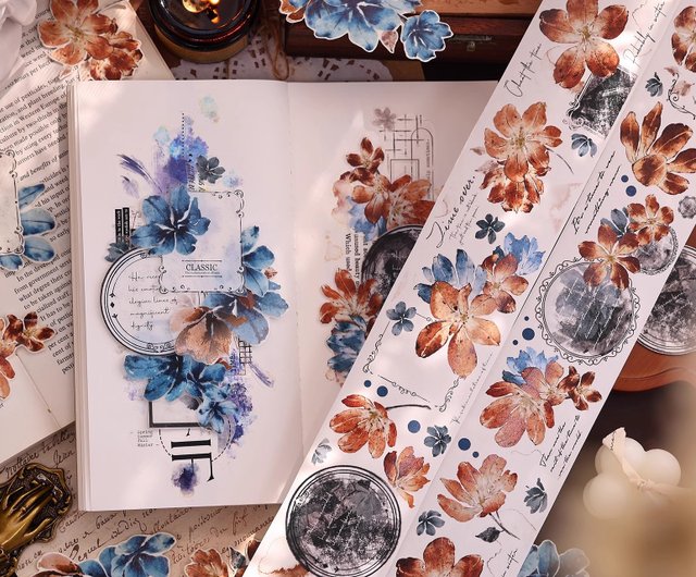 PET 半透明 6cm×6m 油绘 海外マスキングテープ PET 半透明 6cm×6m 油绘