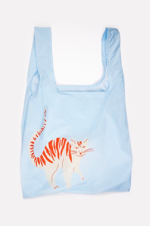 Kind Bag 台灣 英國Kind Bag-環保收納購物袋-中-喵喵貓