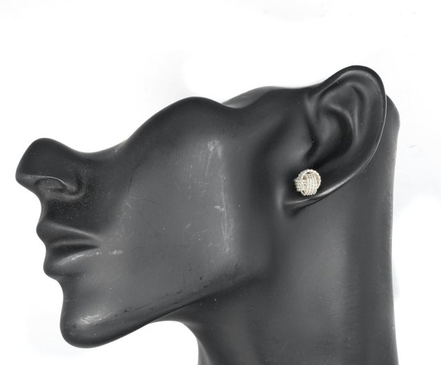 日本直送】ティファニー TIFFANY&Co. メッシュ ノット ピアス