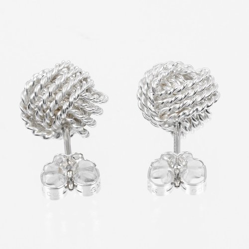 Tiffany & Co. メッシュノットピアス TIFFANY&Co.】ティファニー メッシュ ノット ピアス シルバー925