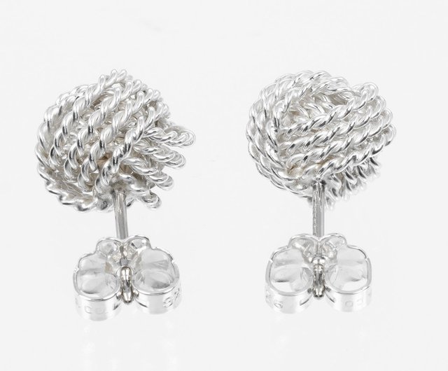 Tiffany & Co. メッシュノットピアス TIFFANY&Co.】ティファニー メッシュ ノット ピアス シルバー925