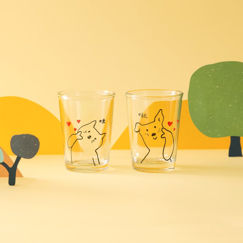 【Li Jinlun Joint Charity Project】Cat and Dog Lover Glass Set - แก้ว - แก้ว สีใส