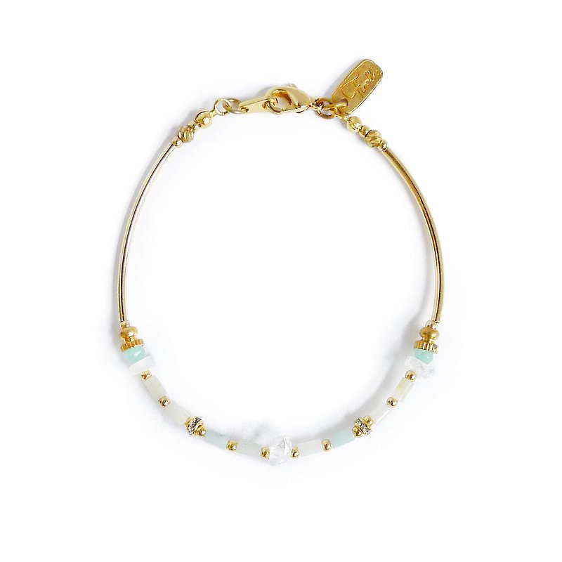 [Ficelle Fei Yarn Light Jewelry] [Tianhe Stone] Dragonfly makes rain - Bracelets - Gemstone 