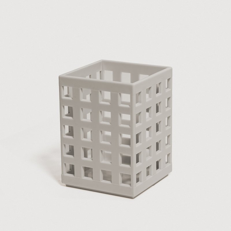 Multiple offers - LECO building block series storage basket L8.3xW8.3xH11.3cm Made in Taiwan G040405 - กล่องเก็บของ - พลาสติก ขาว