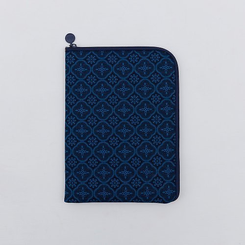 印花樂 inBlooom 11吋iPad收納包-玻璃海棠/宅邸深藍