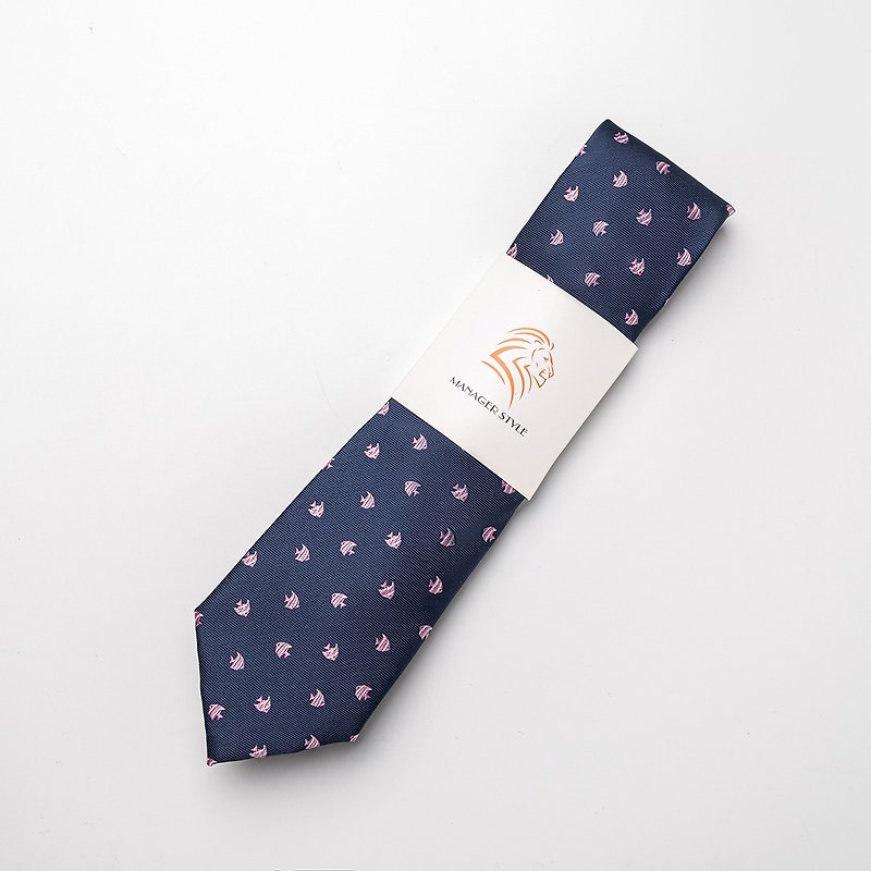 P0917-81 - Ties & Tie Clips - Polyester Blue