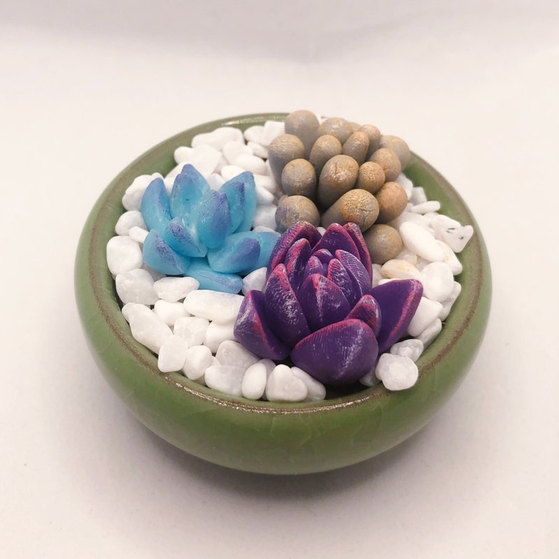 【訂貨】組合黏土多肉盆栽 - 擺飾/家飾品 - 黏土 