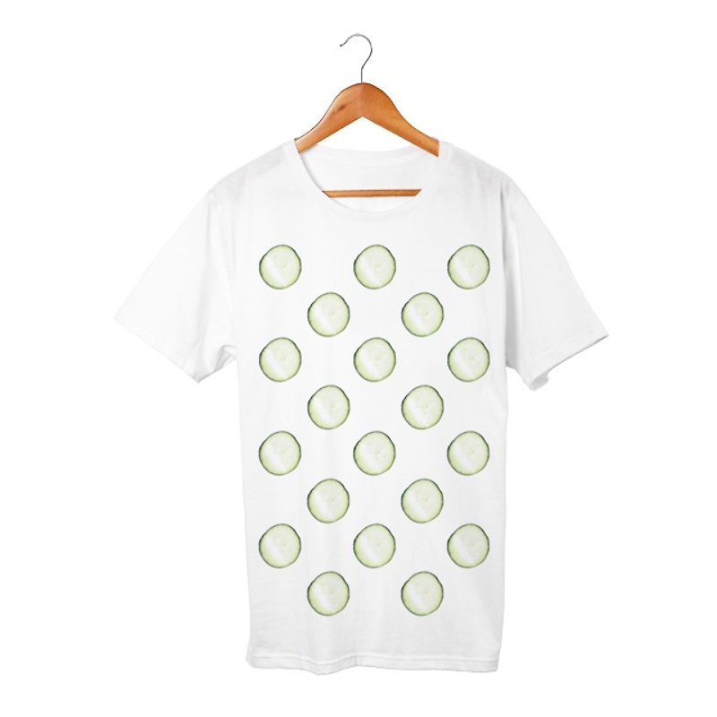 ズッキーニ T-shirt - 帽T/大學T - 棉．麻 白色