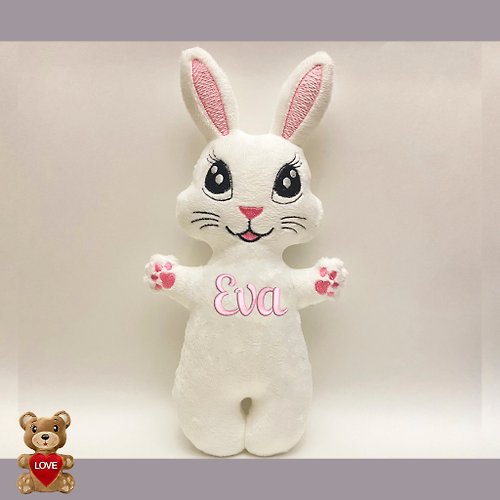 Tasha's craft Personalised Bunny Stuffed Toy ,Super cute personalised soft plush toy