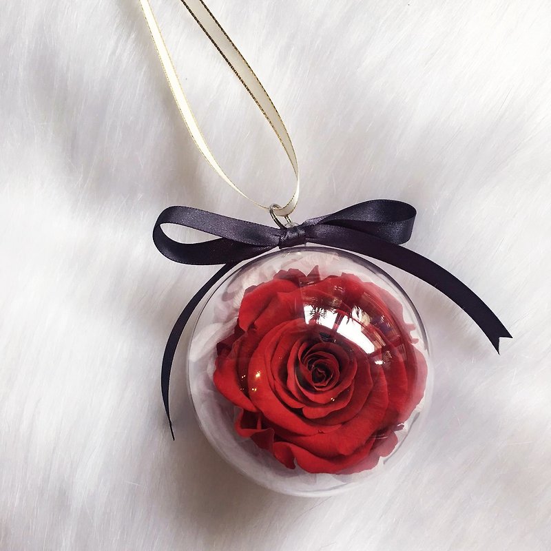 "Wannabe" 8cm red immortalized flower ball Customized letter tag Charm gift ~ Wen Qing sense rose Hydrangea table set Keychain gift room layout Floral wedding wedding arrangement Primrose dried flowers gift wedding small objects Valentine's D - Plants - Plants & Flowers Red